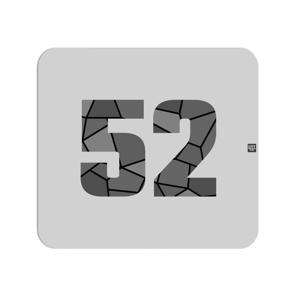 52 Number Mouse pad (Melange Grey)