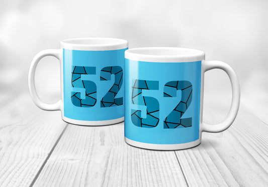 52 Number Mug (Sky Blue)