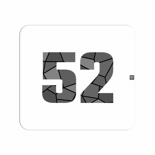 52 Number Mouse pad (White)