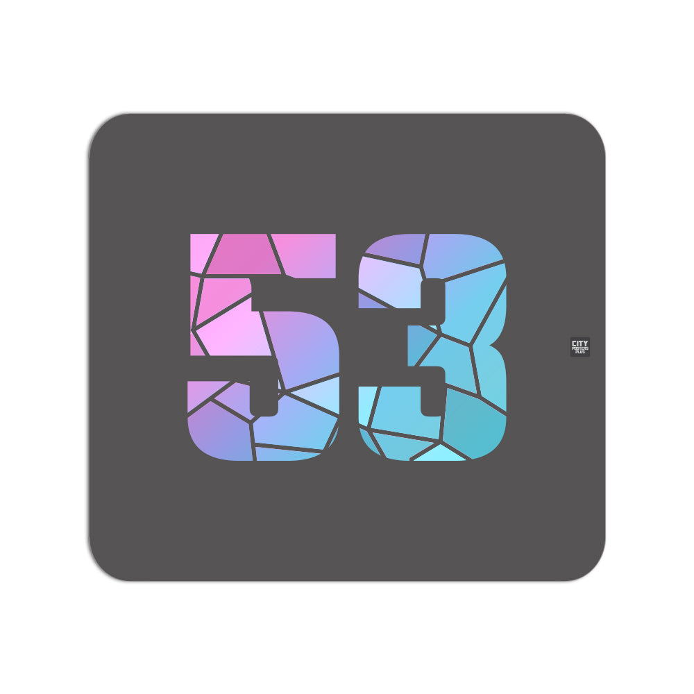 53 Number Mouse pad (Charcoal Grey)