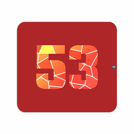 53 Number Mouse pad (Red)