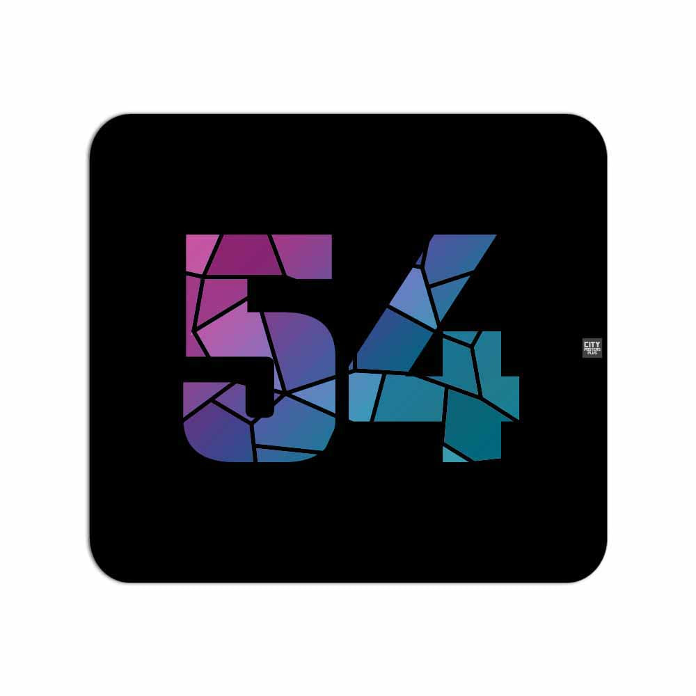 54 Number Mouse pad (Black)