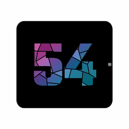 54 Number Mouse pad (Black)