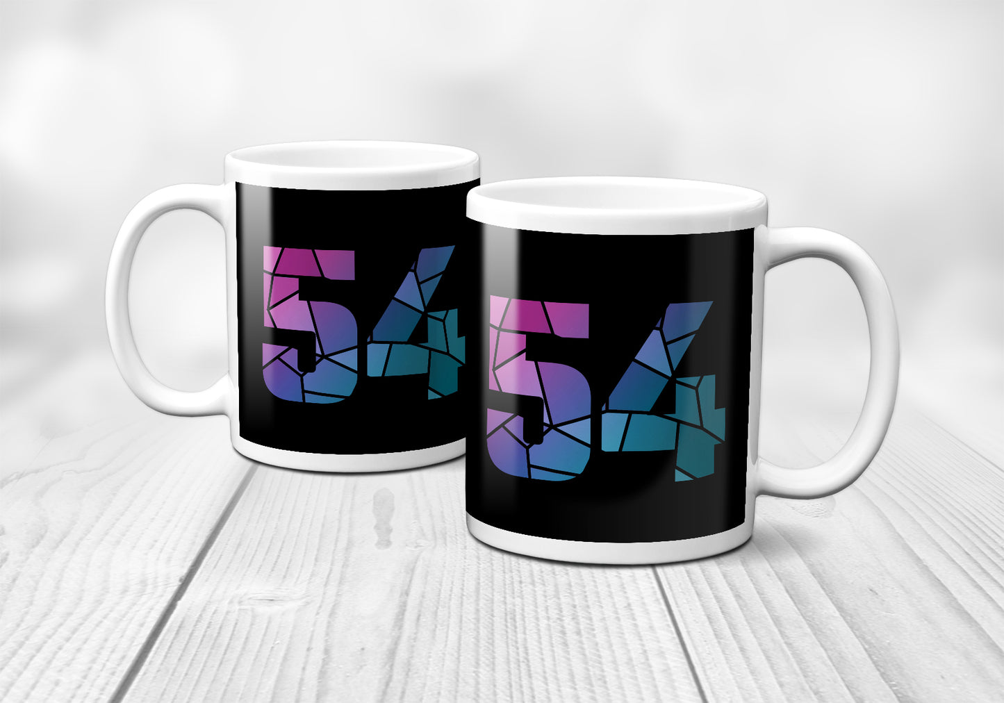 54 Number Mug (Black)