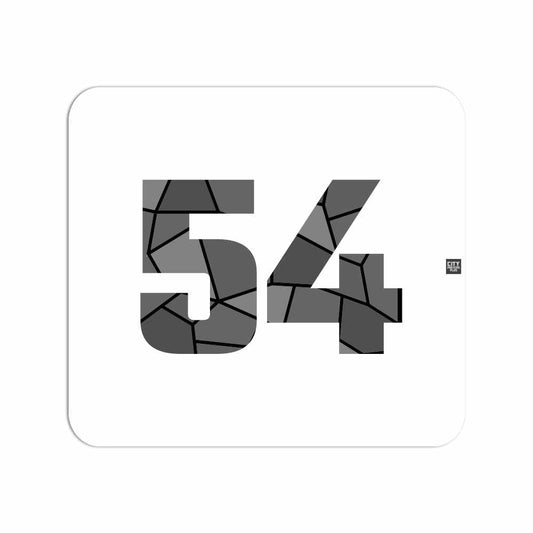 54 Number Mouse pad (White)