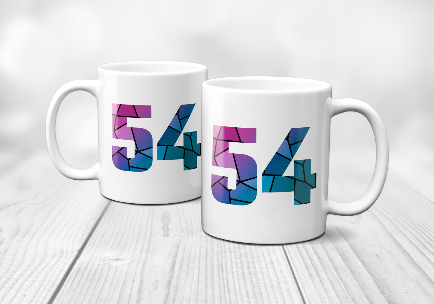 54 Number Mug (White)