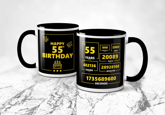 55th Years Birthday Mug
