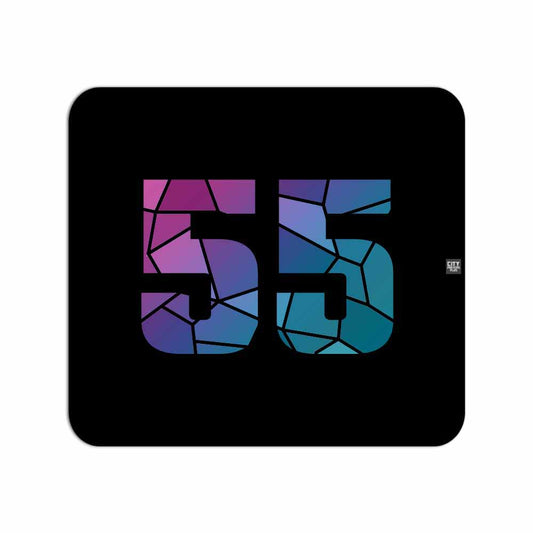 55 Number Mouse pad (Black)