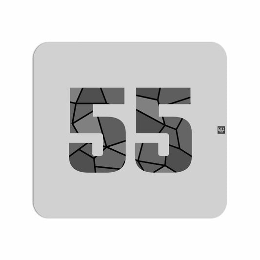 55 Number Mouse pad (Melange Grey)