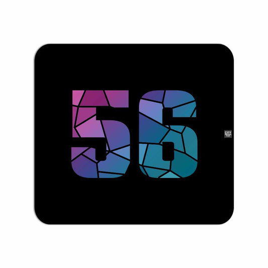 56 Number Mouse pad (Black)