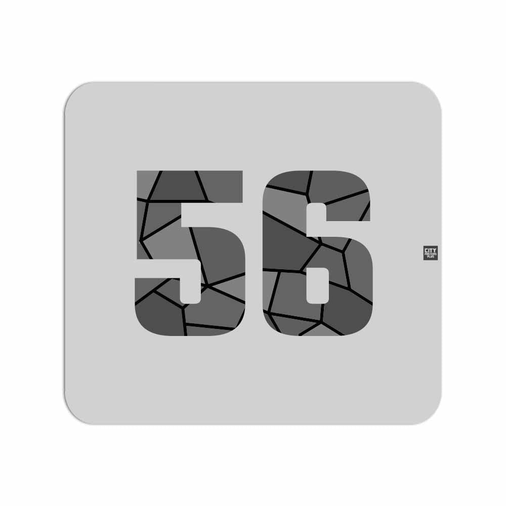 56 Number Mouse pad (Melange Grey)