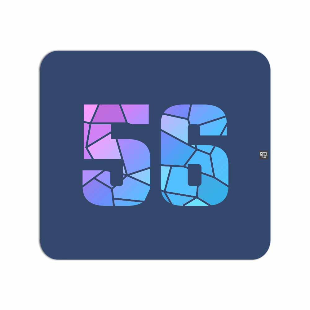 56 Number Mouse pad (Navy Blue)