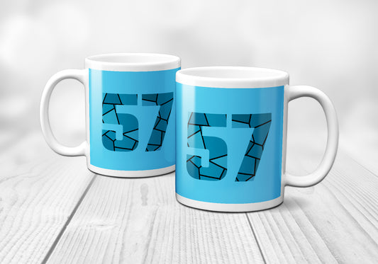 57 Number Mug (Sky Blue)