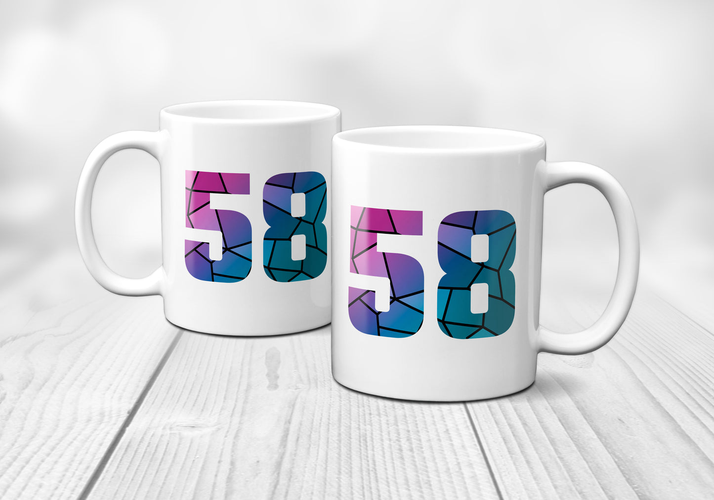 58 Number Mug (White)