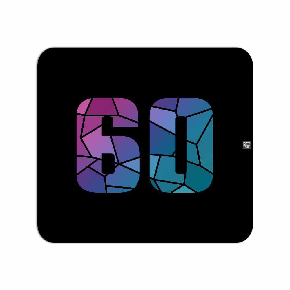 60 Number Mouse pad (Black)