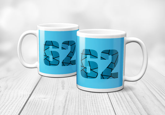 62 Number Mug (Sky Blue)