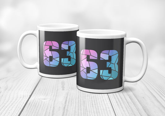 63 Number Mug (Charcoal Grey)