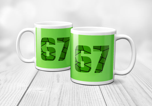 67 Number Mug (Liril Green)