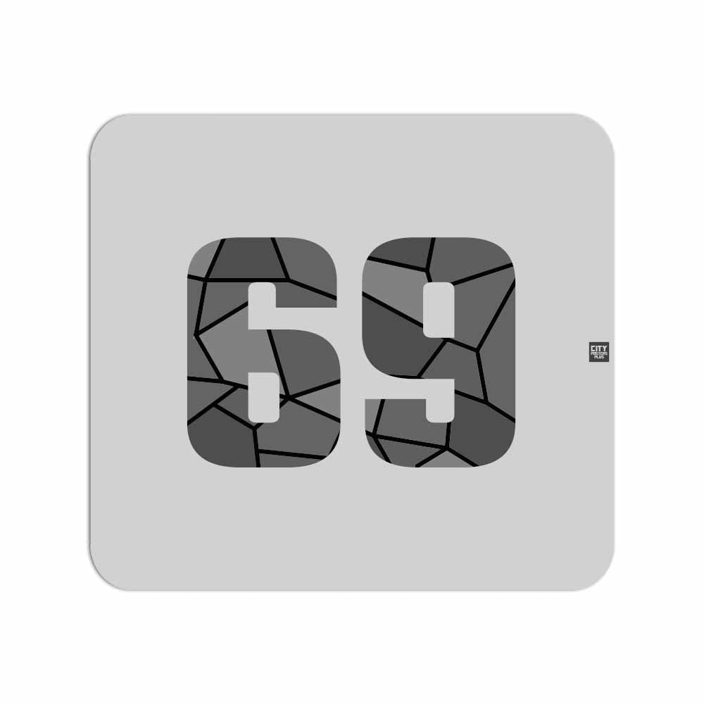 69 Number Mouse pad (Melange Grey)