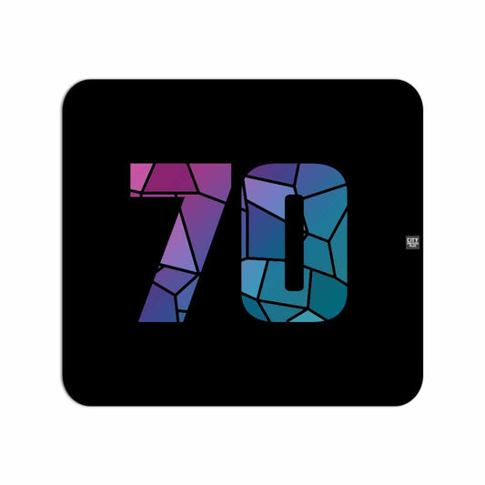 70 Number Mouse pad (Black)