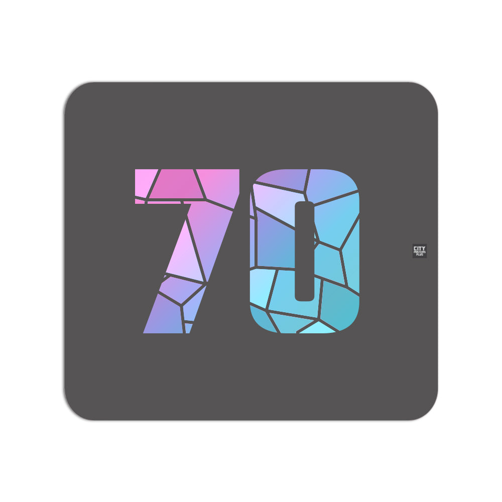 70 Number Mouse pad (Charcoal Grey)