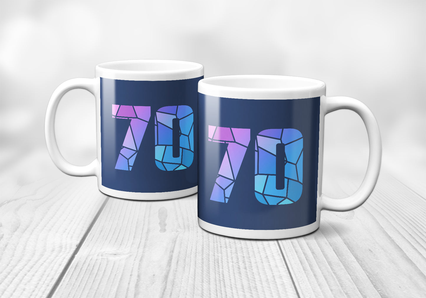 70 Number Mug (Navy Blue)