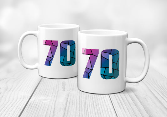 70 Number Mug (White)