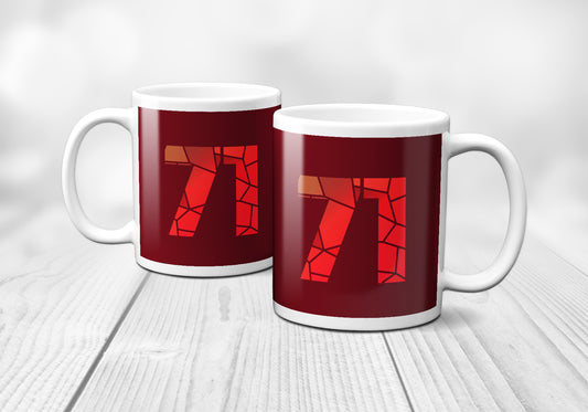 71 Number Mug (Maroon)