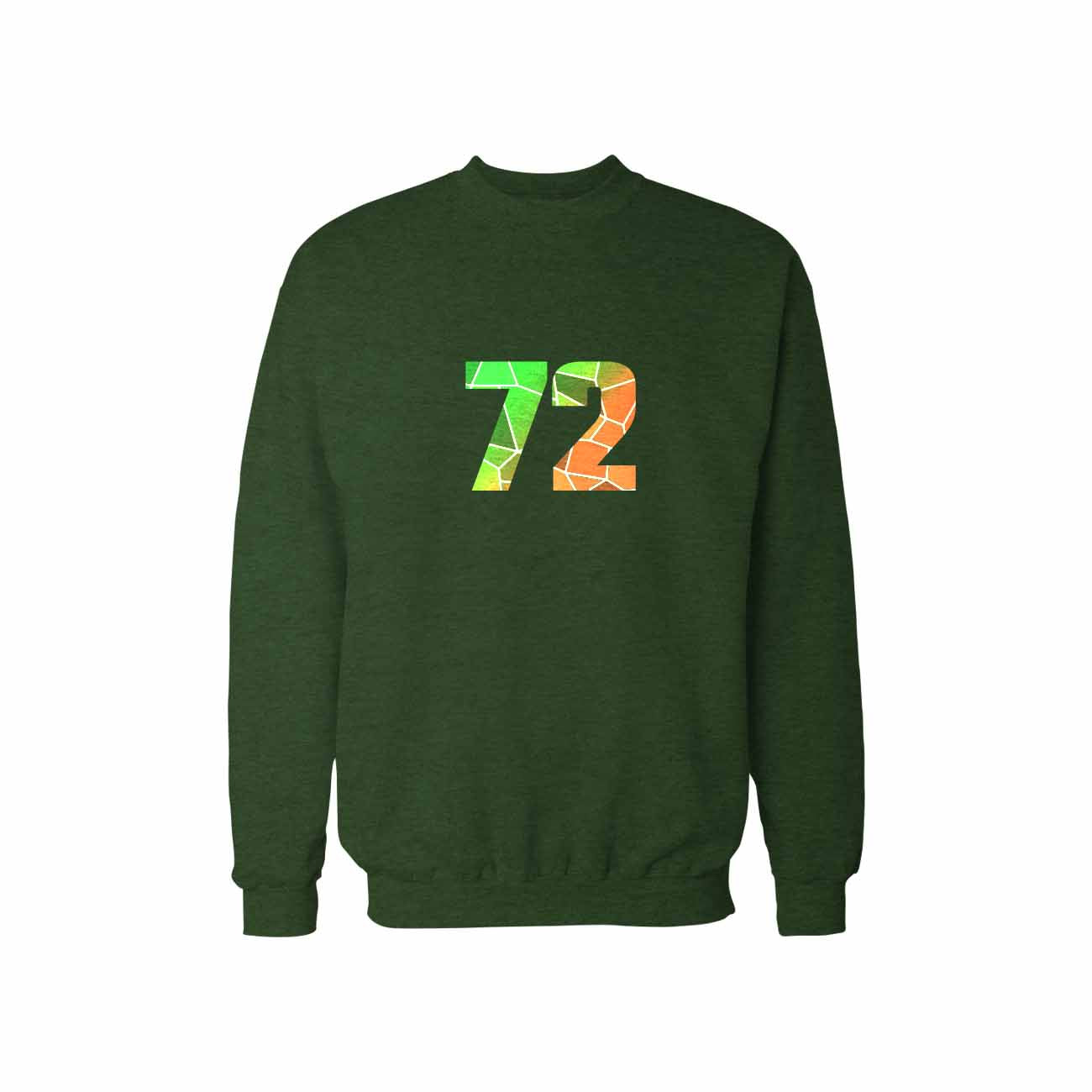 72 Number Unisex  Sweatshirt