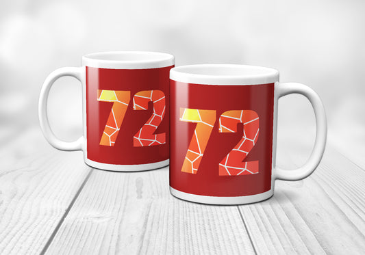 72 Number Mug (Red)