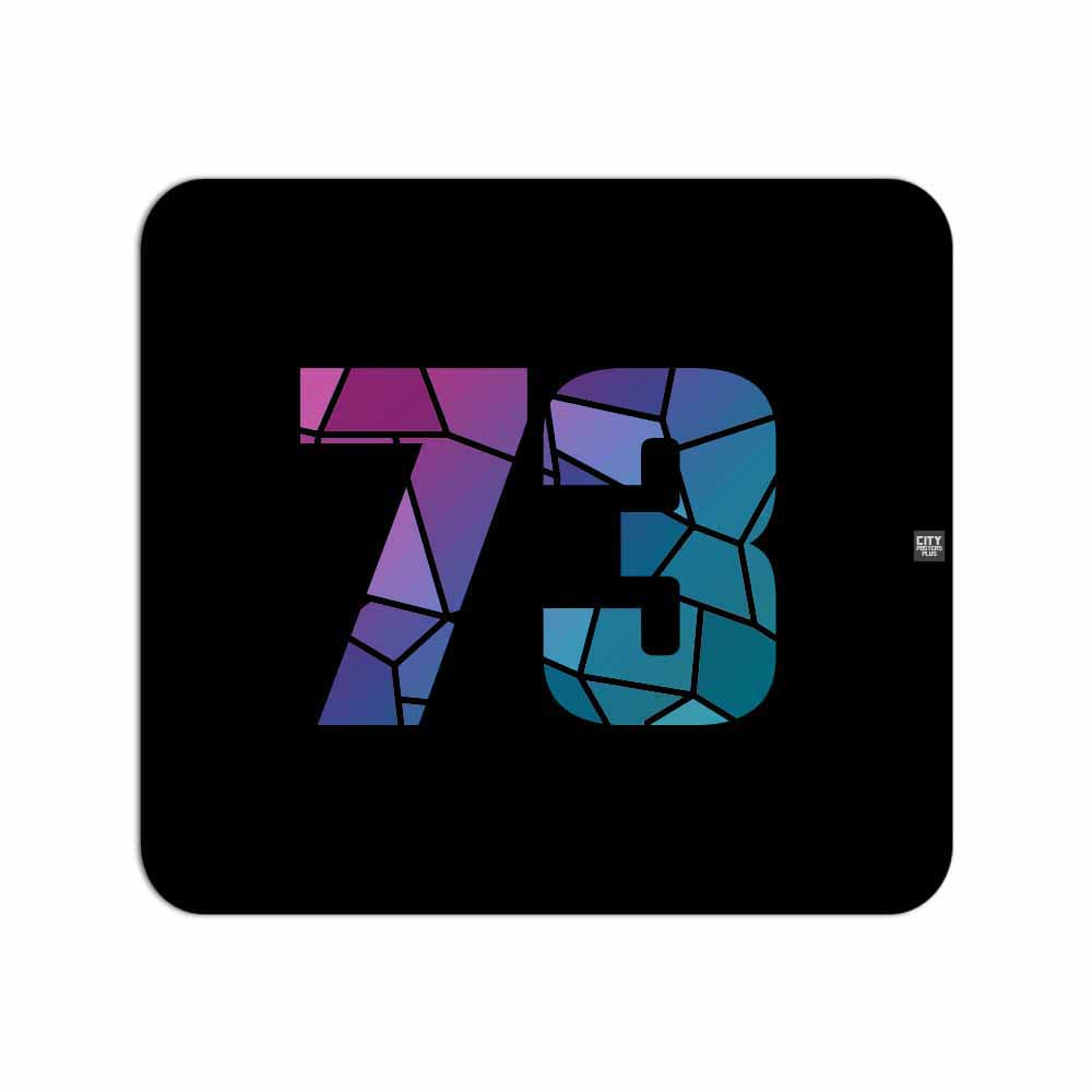 73 Number Mouse pad (Black)