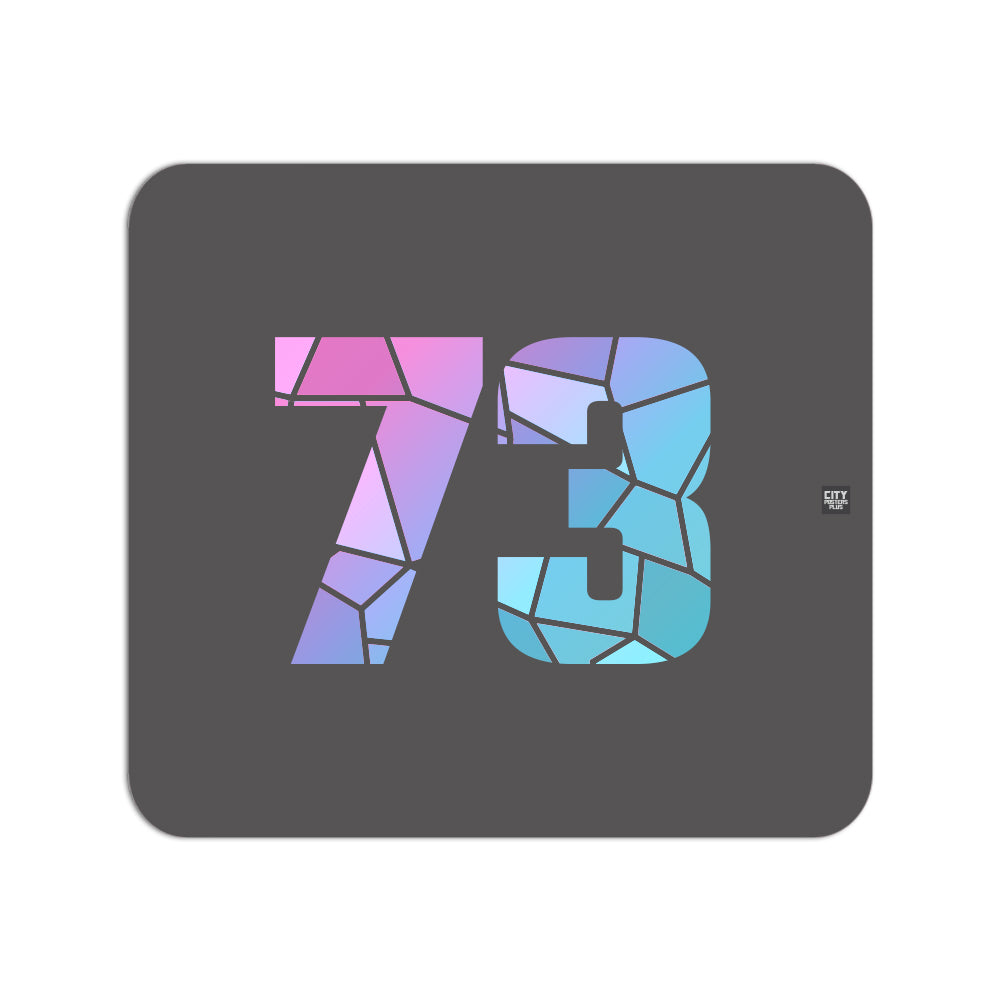 73 Number Mouse pad (Charcoal Grey)