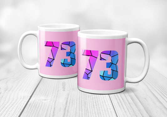 73 Number Mug (Light Pink)