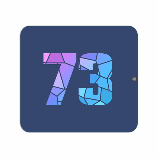 73 Number Mouse pad (Navy Blue)