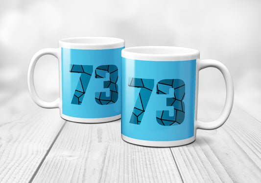 73 Number Mug (Sky Blue)