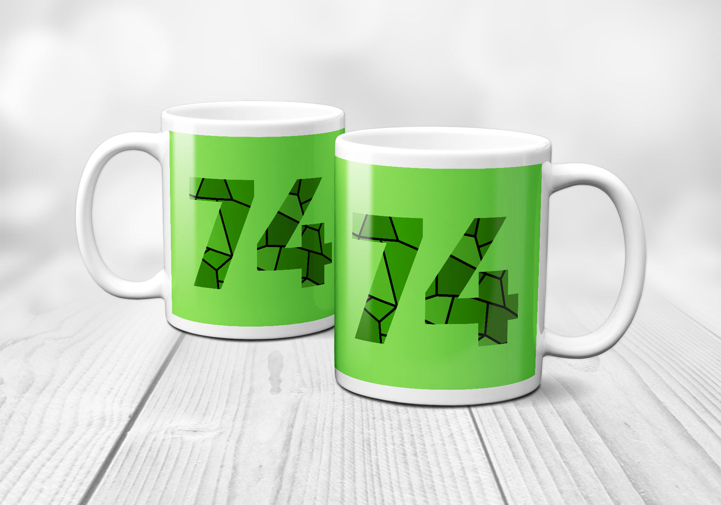 74 Number Mug (Liril Green)