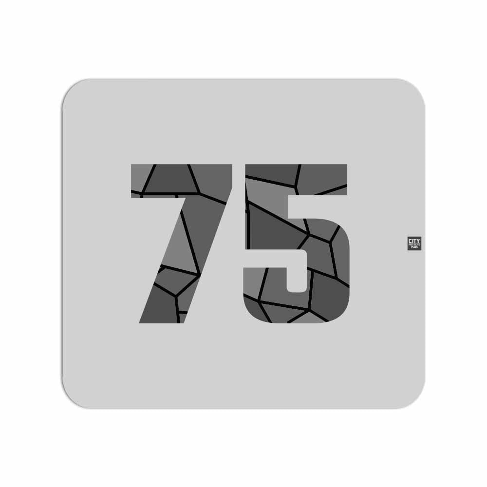 75 Number Mouse pad (Melange Grey)