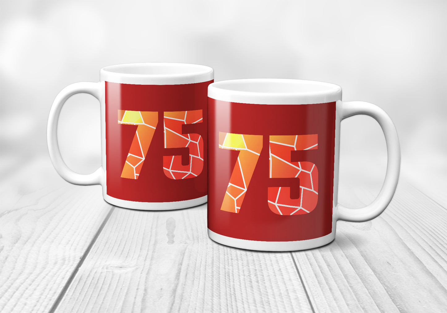 75 Number Mug (Red)