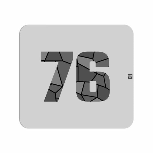 76 Number Mouse pad (Melange Grey)