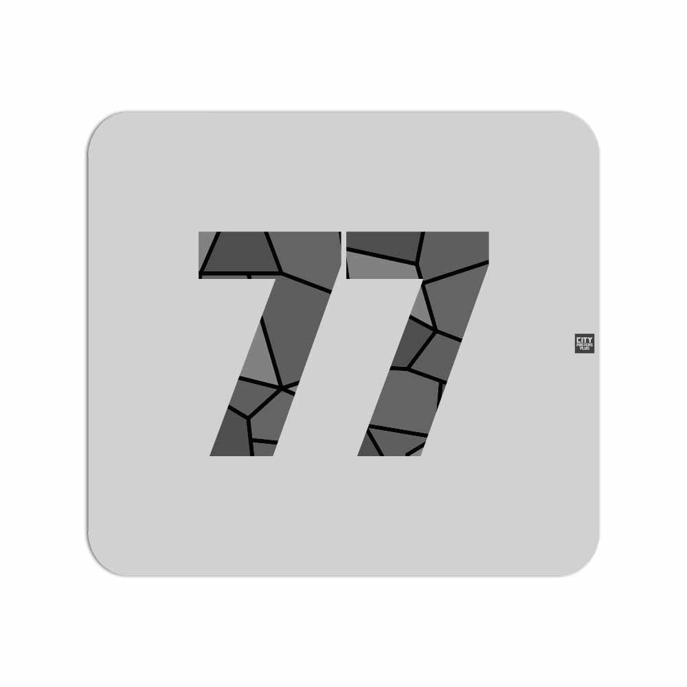 77 Number Mouse pad (Melange Grey)