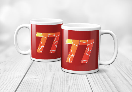 77 Number Mug (Red)