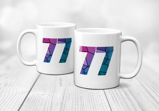 77 Number Mug (White)