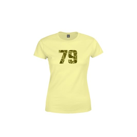 79 Number Women's T-Shirt (Butter Yellow)