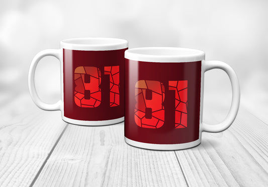 81 Number Mug (Maroon)