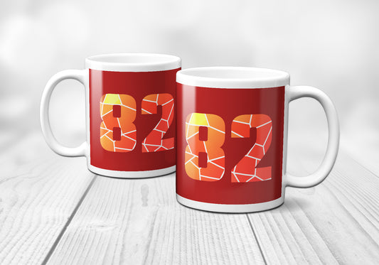 82 Number Mug (Red)