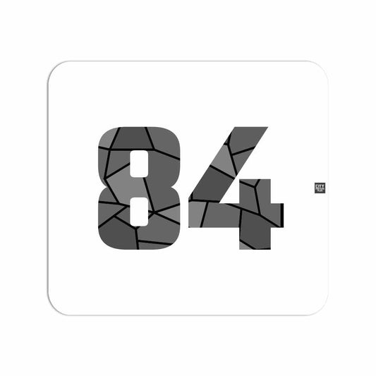 84 Number Mouse pad (White)