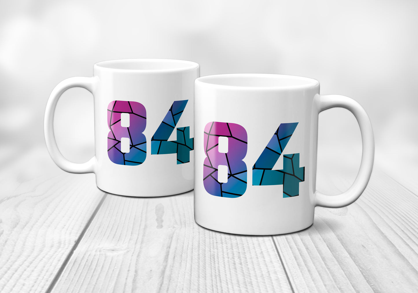 84 Number Mug (White)