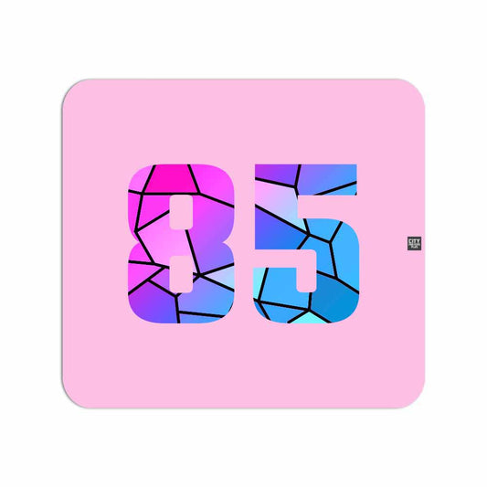 85 Number Mouse pad (Light Pink)