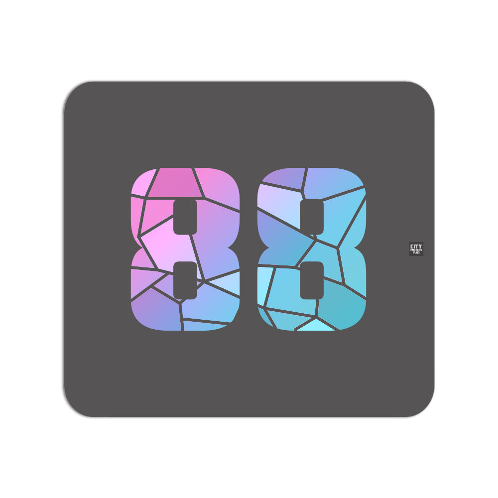 88 Number Mouse pad (Charcoal Grey)