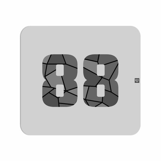 88 Number Mouse pad (Melange Grey)